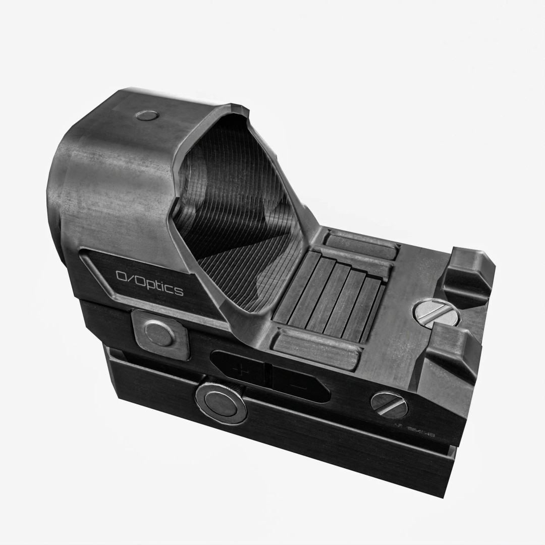 Red Dot Sight 3D Model – Low Poly PBR Game Asset, FBX/Blender - View 18