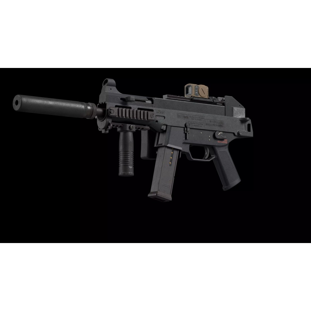 HK UMP 45 ACP 3D Model – Low Poly Game-Ready Tactical Pack, FBX - View 11