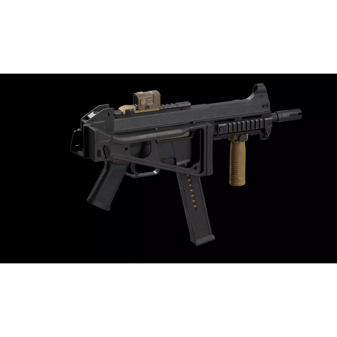 HK UMP 45 ACP 3D Model – Low Poly Game-Ready Tactical Pack, FBX - View 16
