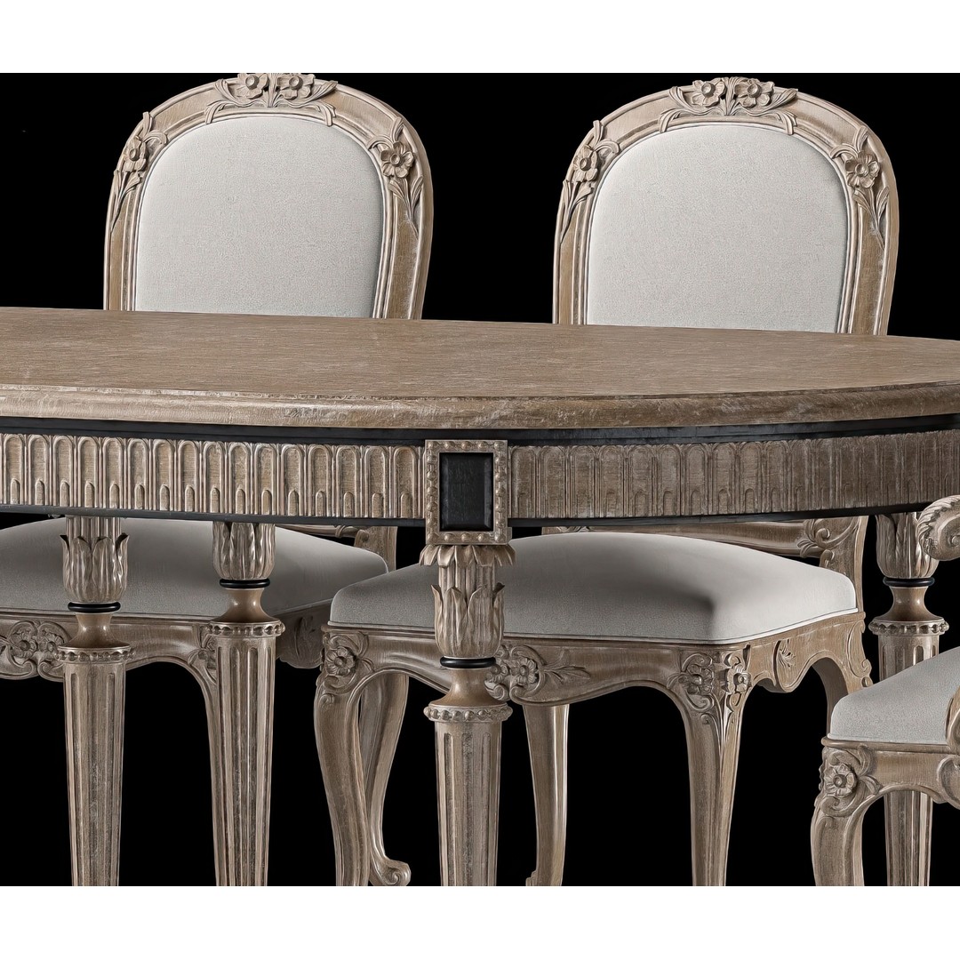 Roberto Giovannini Dining Table & Chair 3D Model – Art 1395, Game Ready - View 10