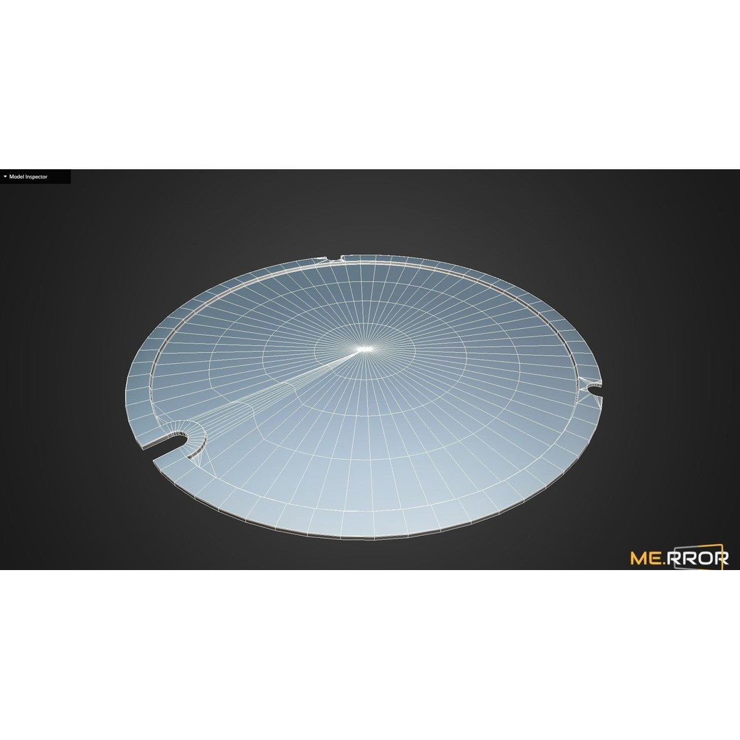 Osaka Manhole 3D Model – Low Poly Game Ready Asset, FBX, OBJ - View 10