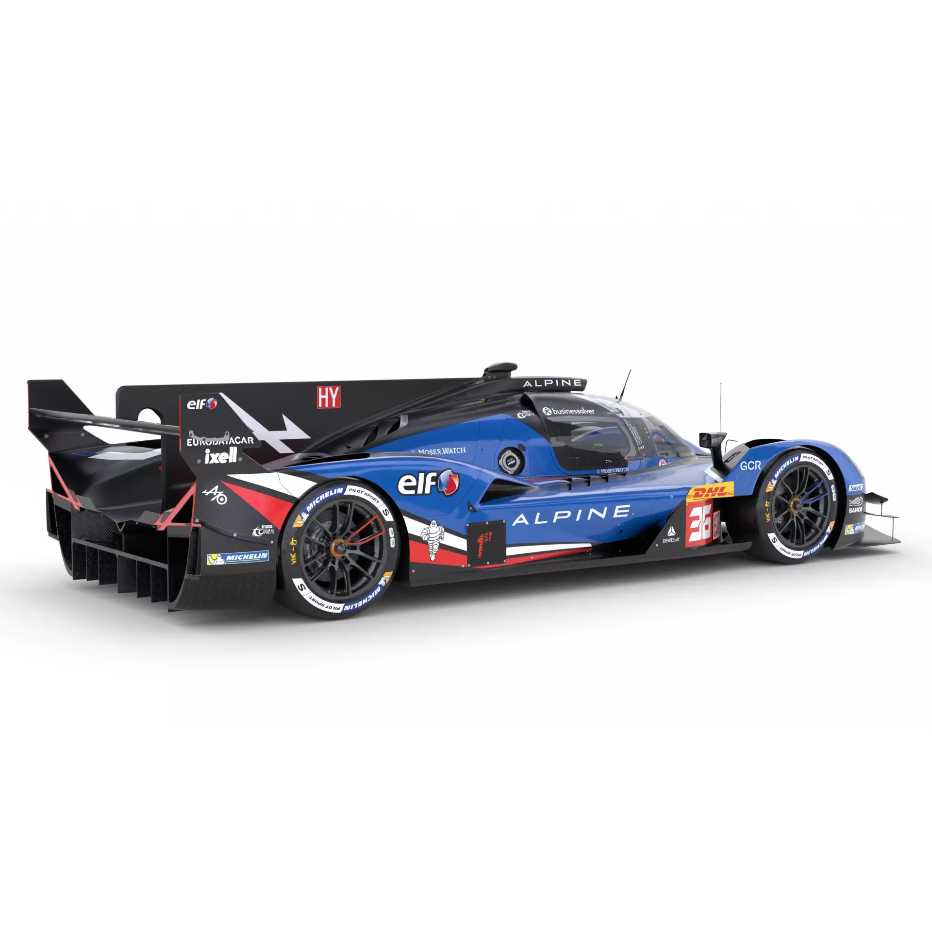 Alpine A424 LMDh 2025 WEC - Game-Ready 3D Model - View 10