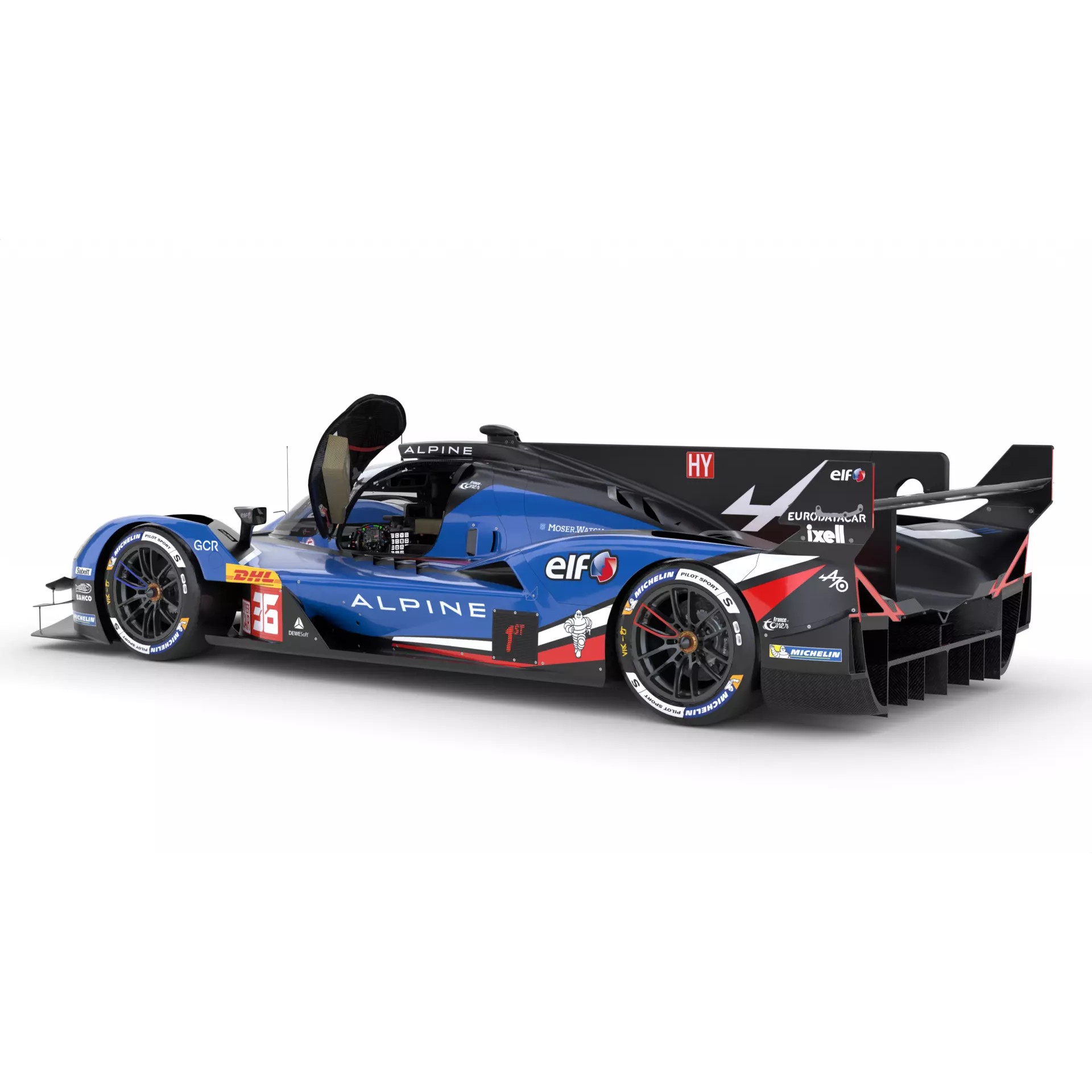 Alpine A424 LMDh 2025 WEC - Game-Ready 3D Model - View 12