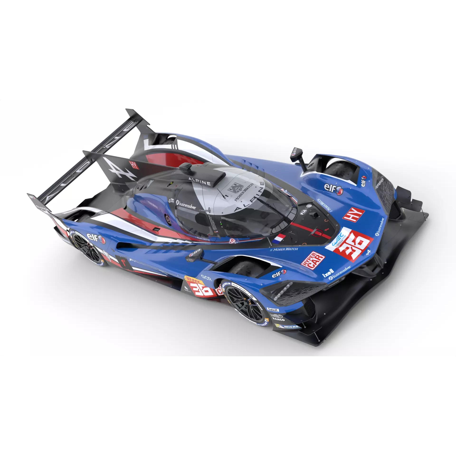 Alpine A424 LMDh 2025 WEC - Game-Ready 3D Model - View 14