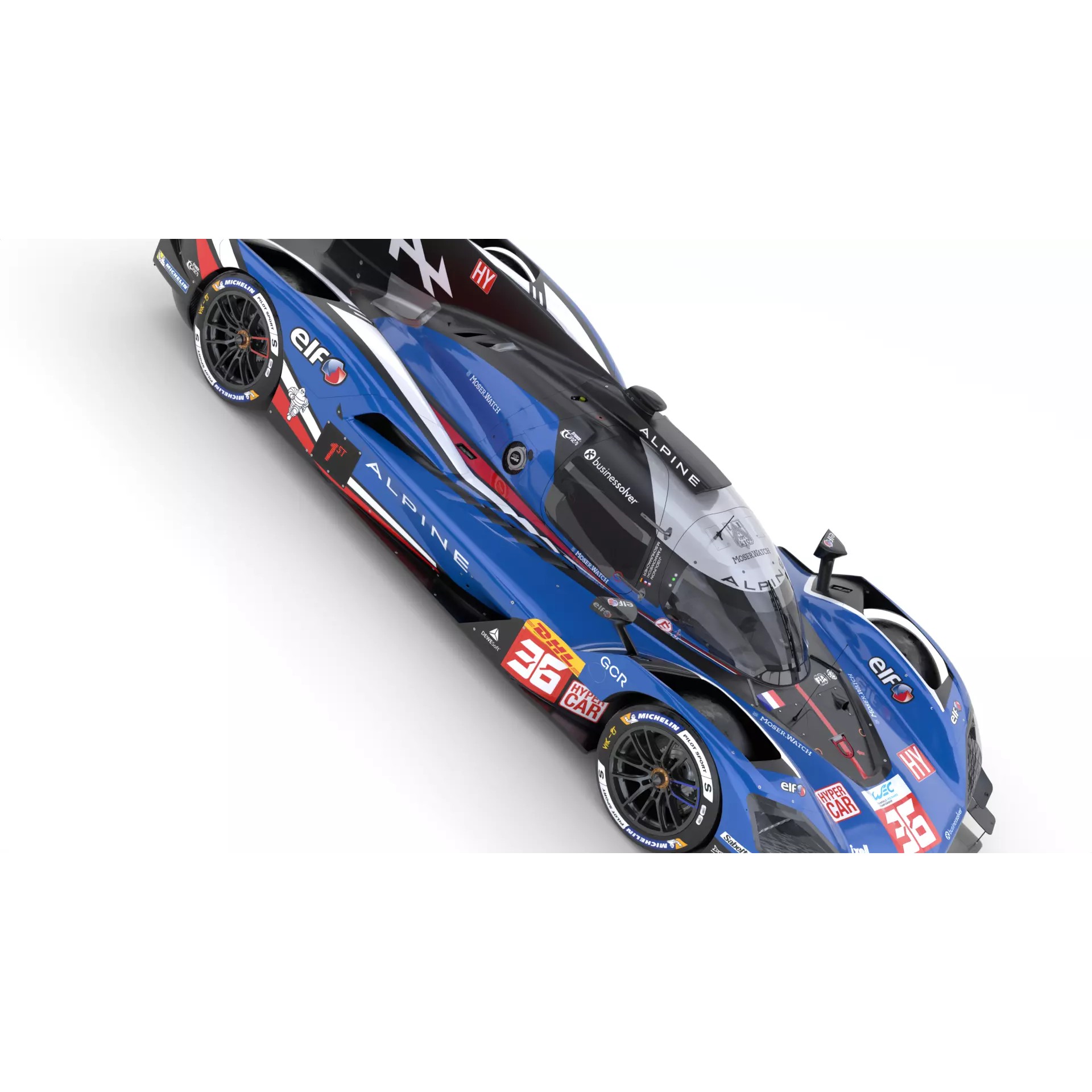Alpine A424 LMDh 2025 WEC - Game-Ready 3D Model - View 15