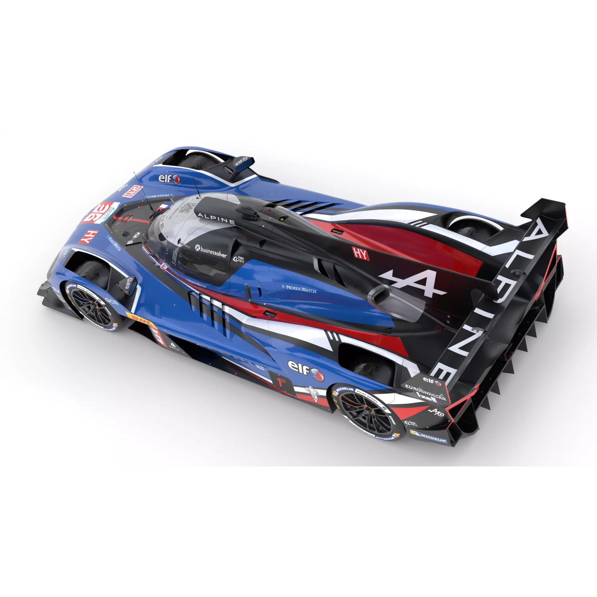 Alpine A424 LMDh 2025 WEC - Game-Ready 3D Model - View 16