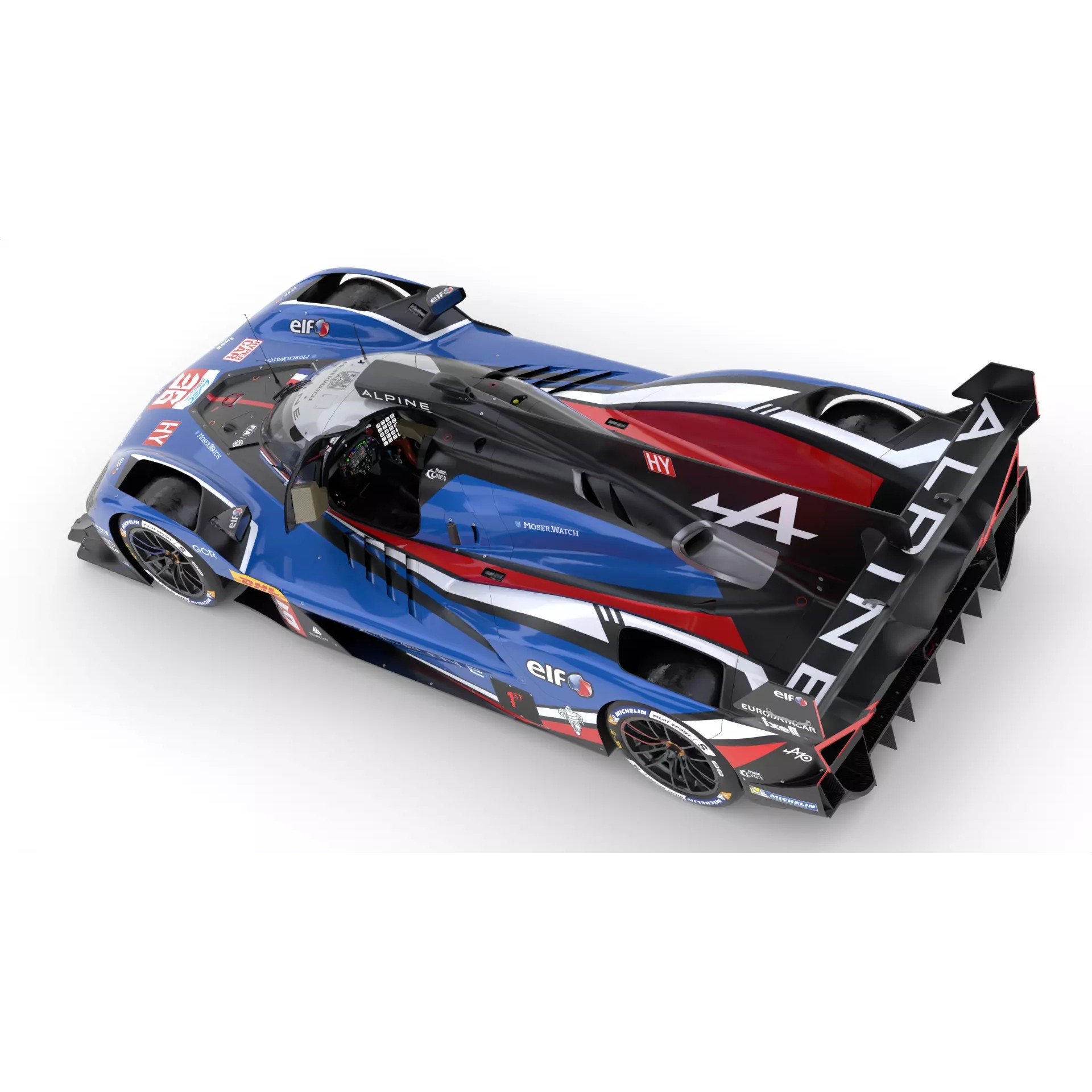 Alpine A424 LMDh 2025 WEC - Game-Ready 3D Model - View 18