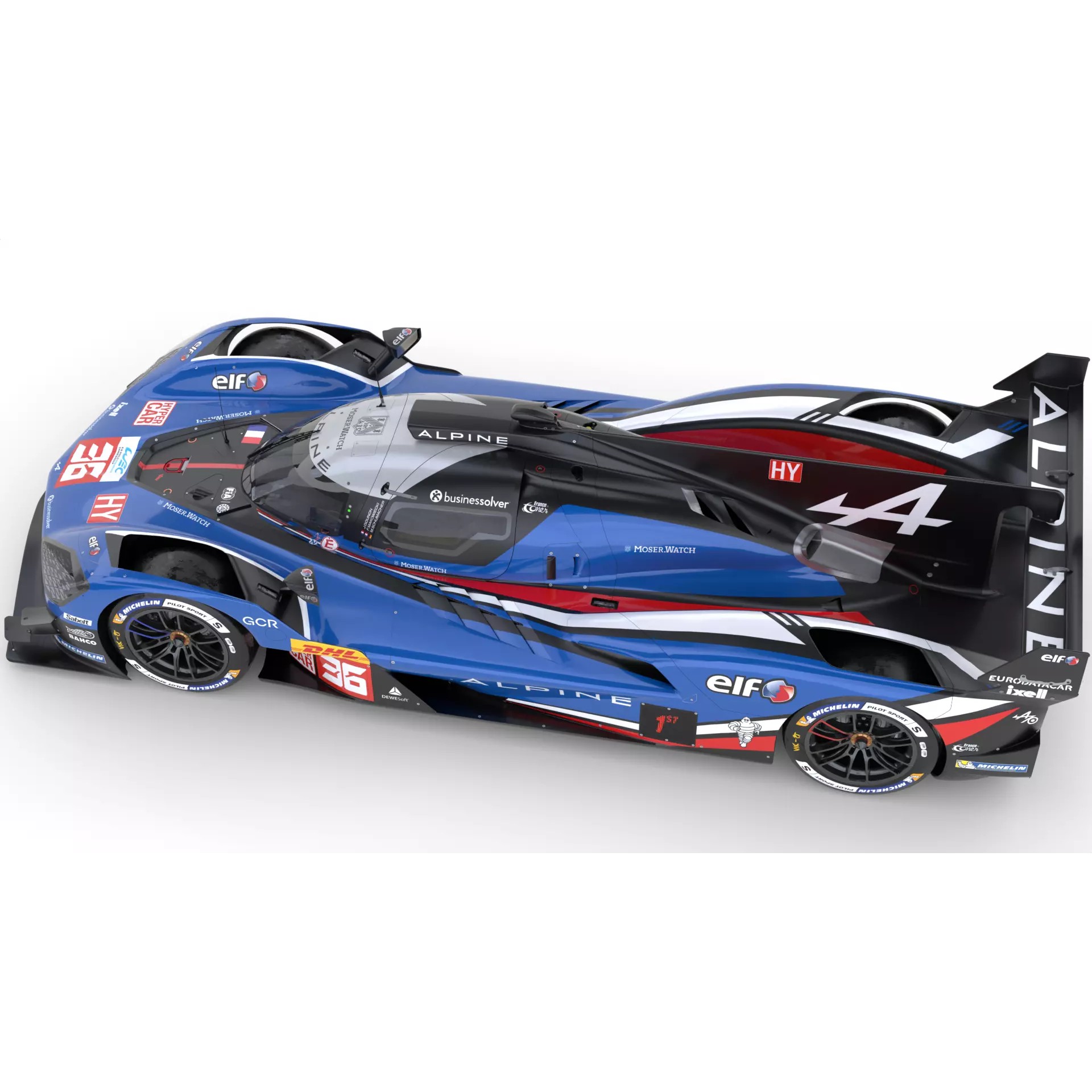 Alpine A424 LMDh 2025 WEC - Game-Ready 3D Model - View 19