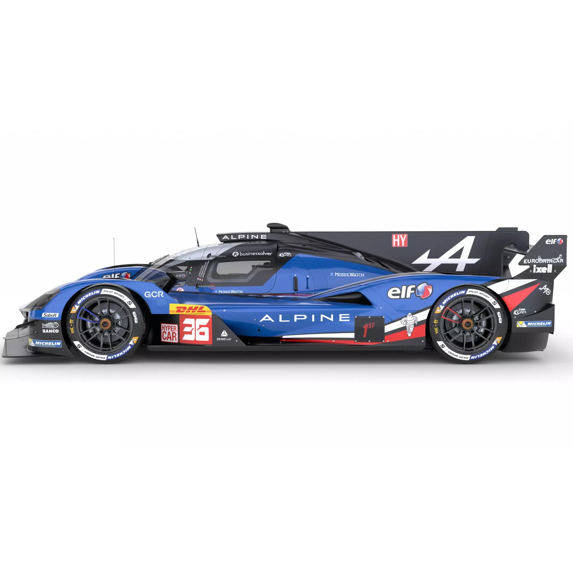 Alpine A424 LMDh 2025 WEC - Game-Ready 3D Model - View 5