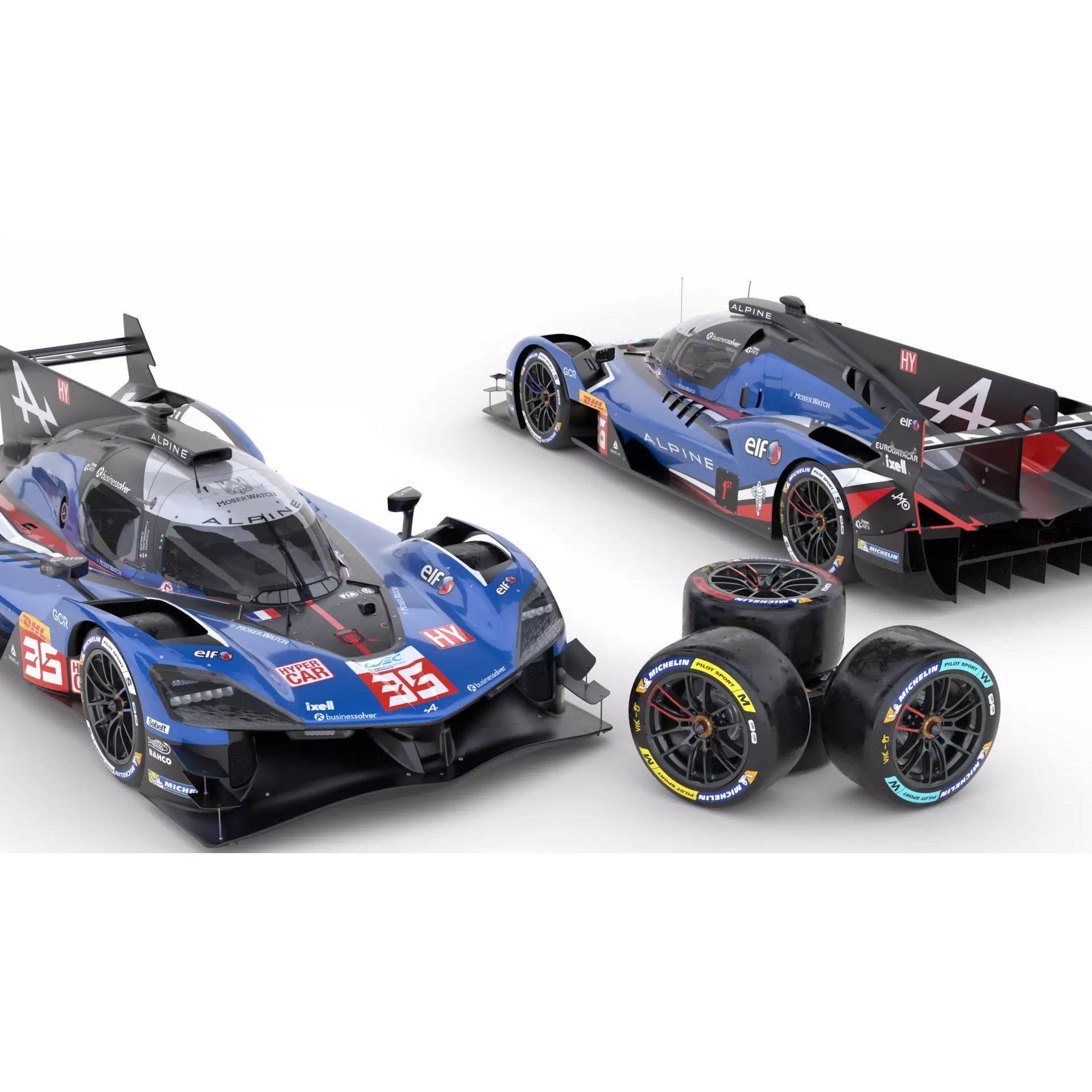 Alpine A424 LMDh 2025 WEC - Game-Ready 3D Model - View 8
