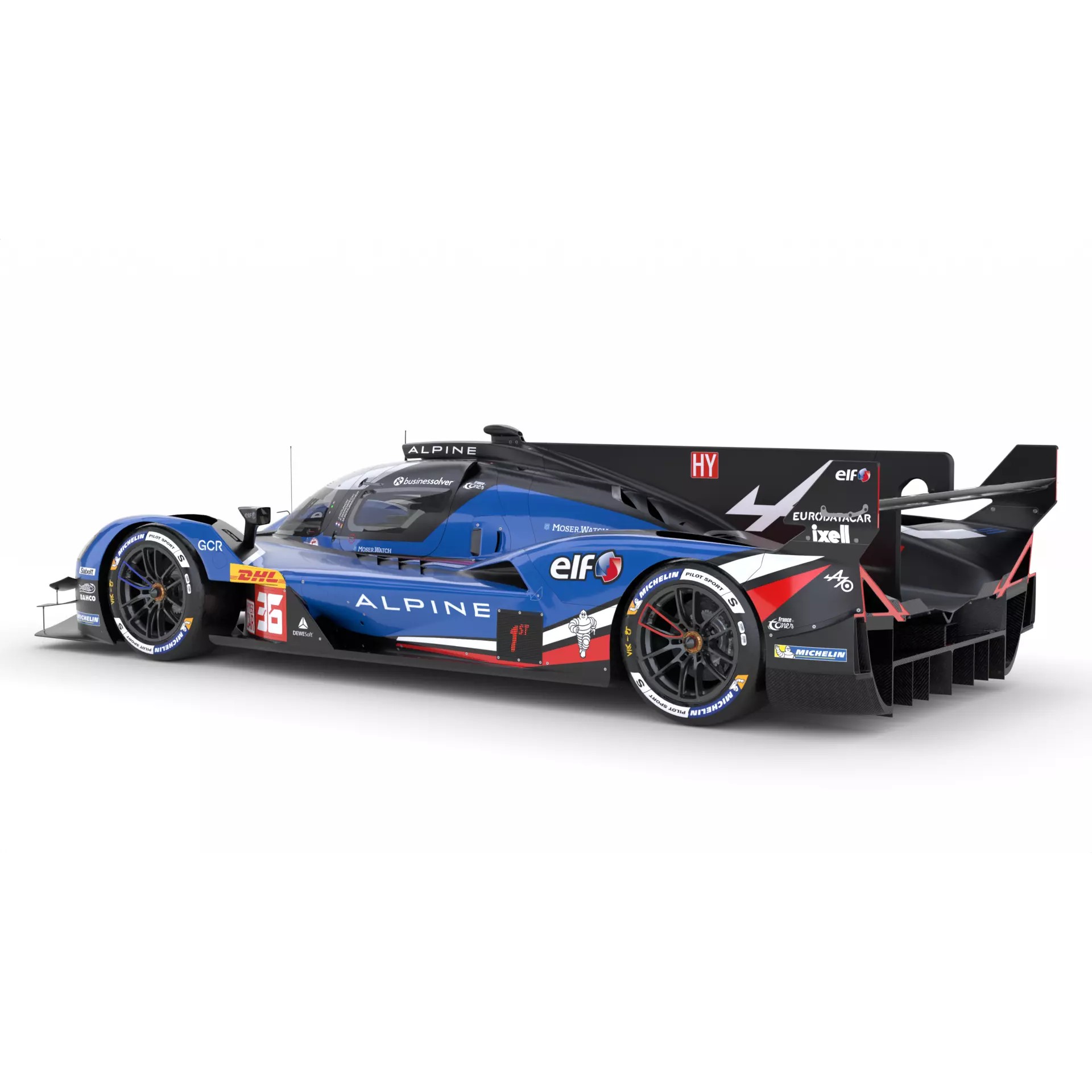 Alpine A424 LMDh 2025 WEC - Game-Ready 3D Model - View 9
