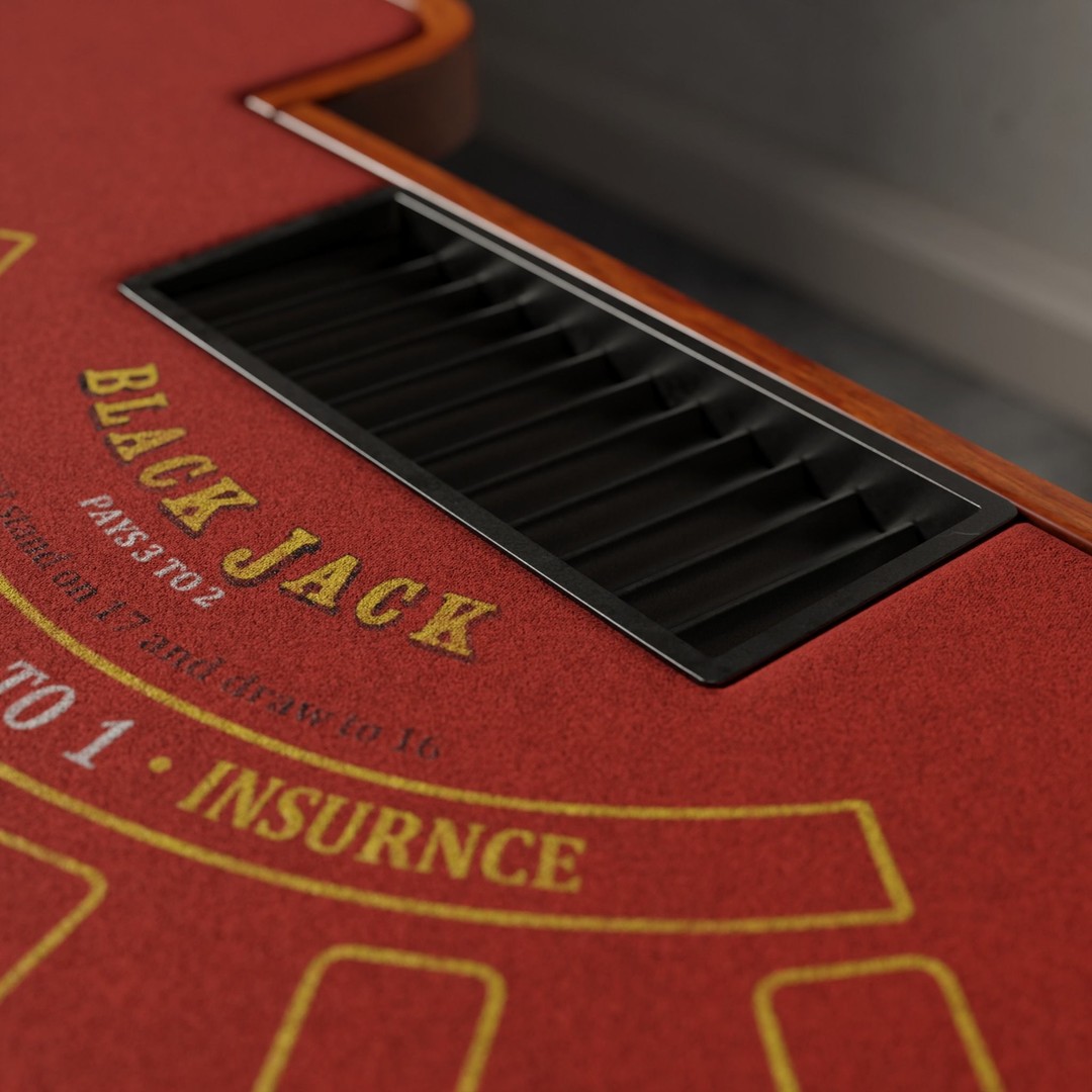 Blackjack Table 3D Model – Low Poly PBR Game Asset, FBX & OBJ - View 14