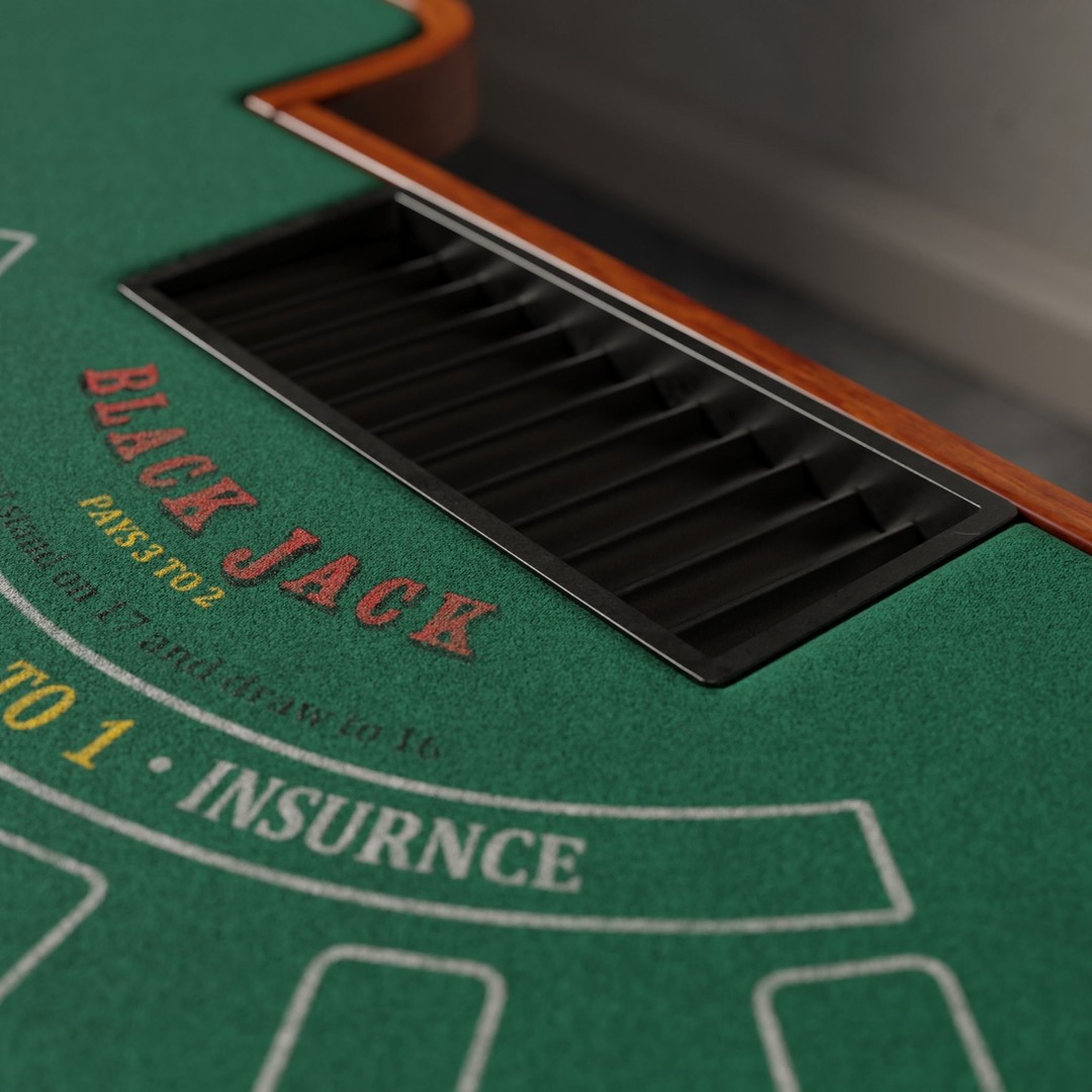 Blackjack Table 3D Model – Low Poly PBR Game Asset, FBX & OBJ - View 15