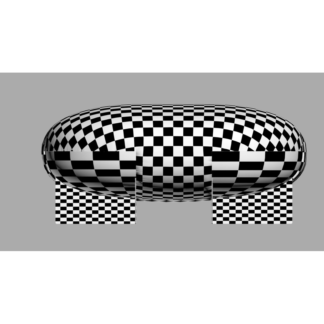 ORI Pouffe 3D Model – Elegant Furniture Design, FBX, Game-Ready - View 11