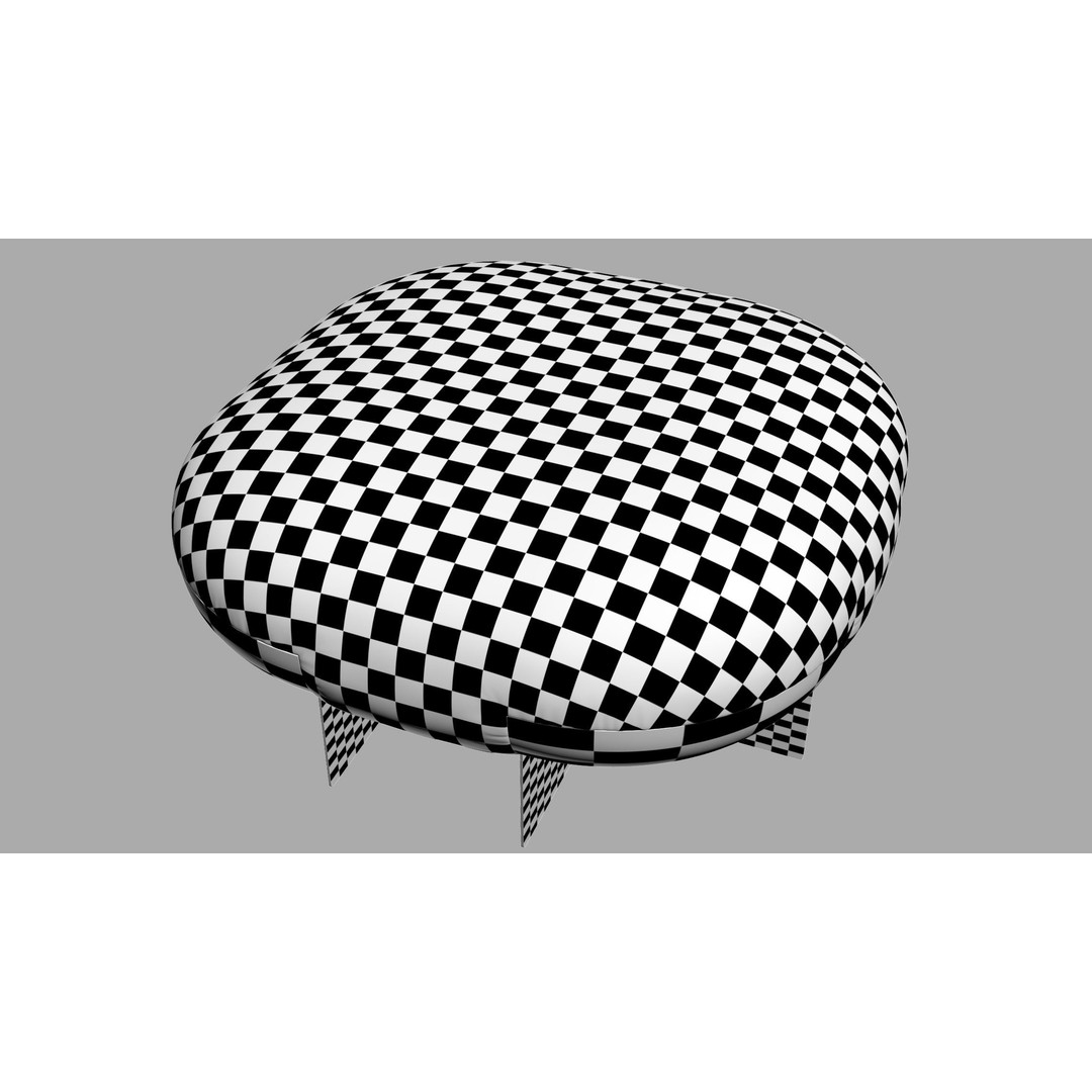 ORI Pouffe 3D Model – Elegant Furniture Design, FBX, Game-Ready - View 13