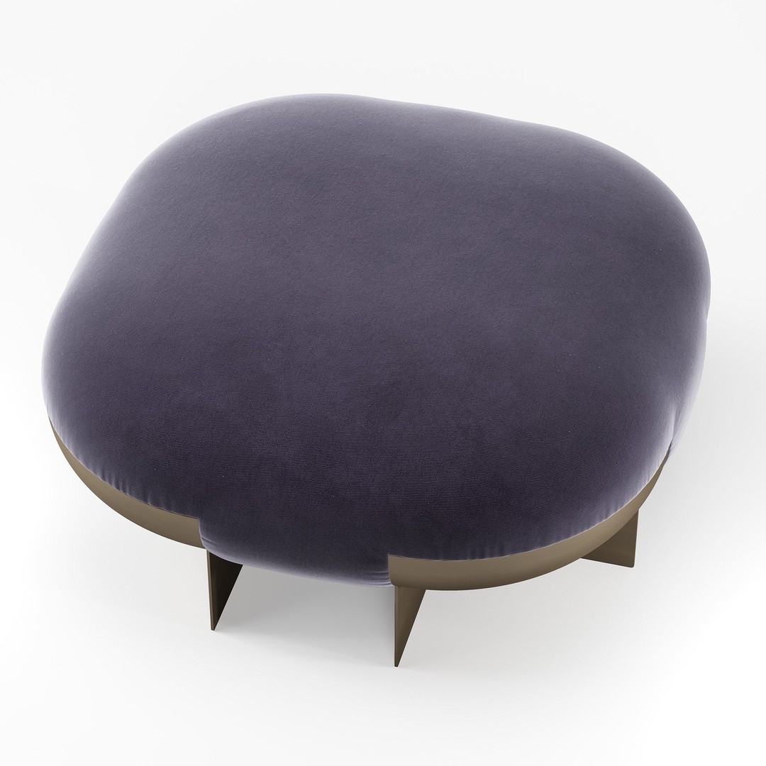 ORI Pouffe 3D Model – Elegant Furniture Design, FBX, Game-Ready - View 4