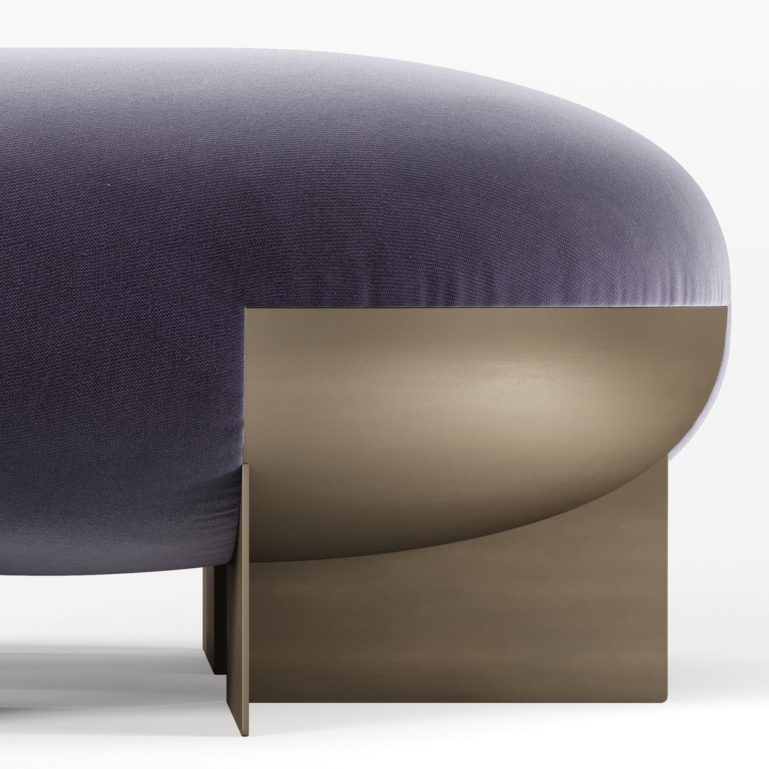 ORI Pouffe 3D Model – Elegant Furniture Design, FBX, Game-Ready - View 7