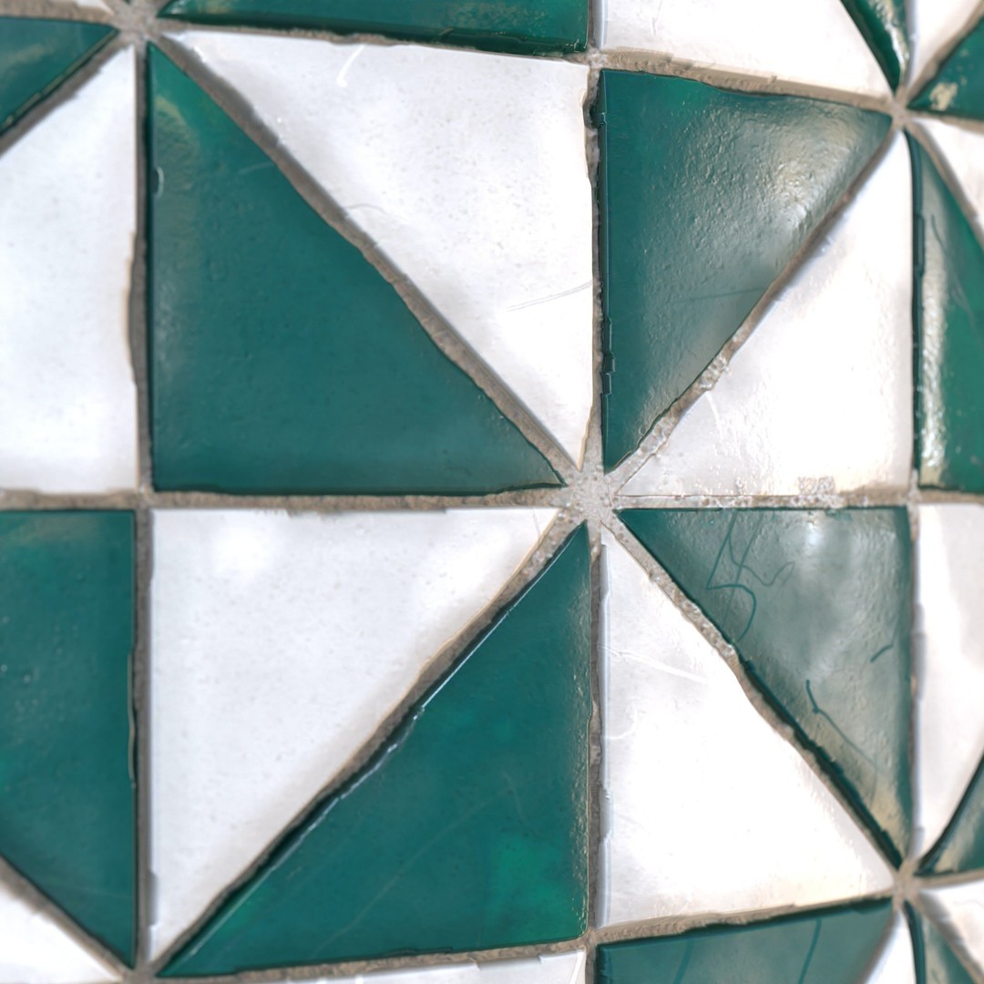 Checkerboard Tile 3D Model – PBR Texture, 4K Maps, Multi-Color - View 19