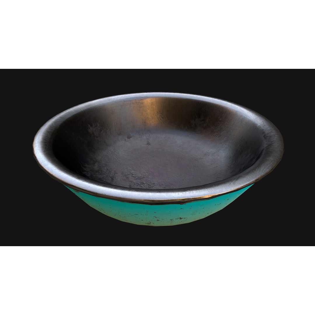 Pet Food Bowl 3D Model – Low Poly Game Ready Asset, FBX, PBR - View 16