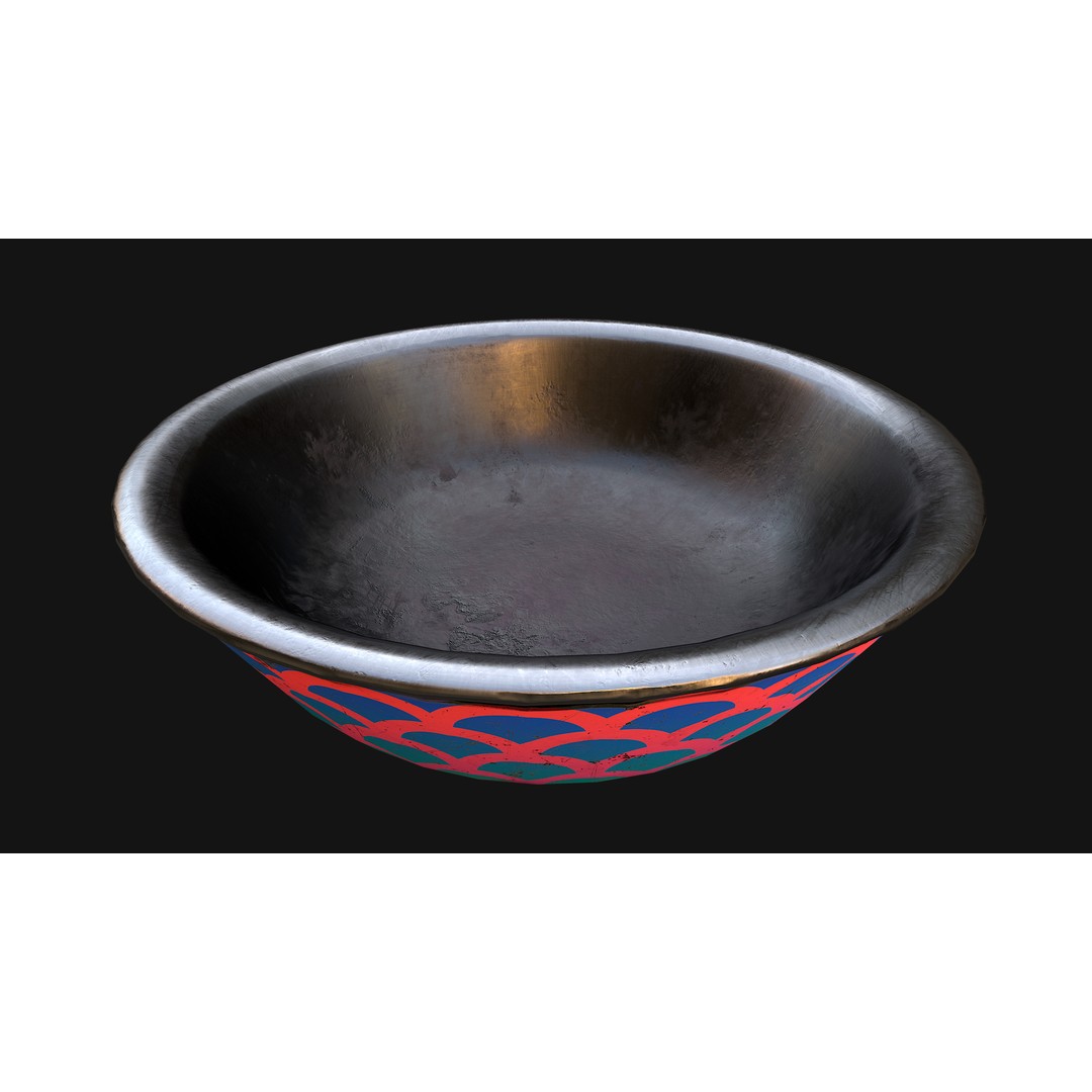 Pet Food Bowl 3D Model – Low Poly Game Ready Asset, FBX, PBR - View 17