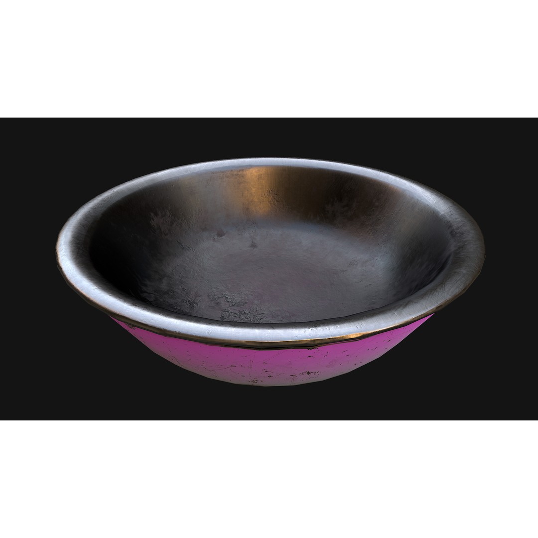Pet Food Bowl 3D Model – Low Poly Game Ready Asset, FBX, PBR - View 18