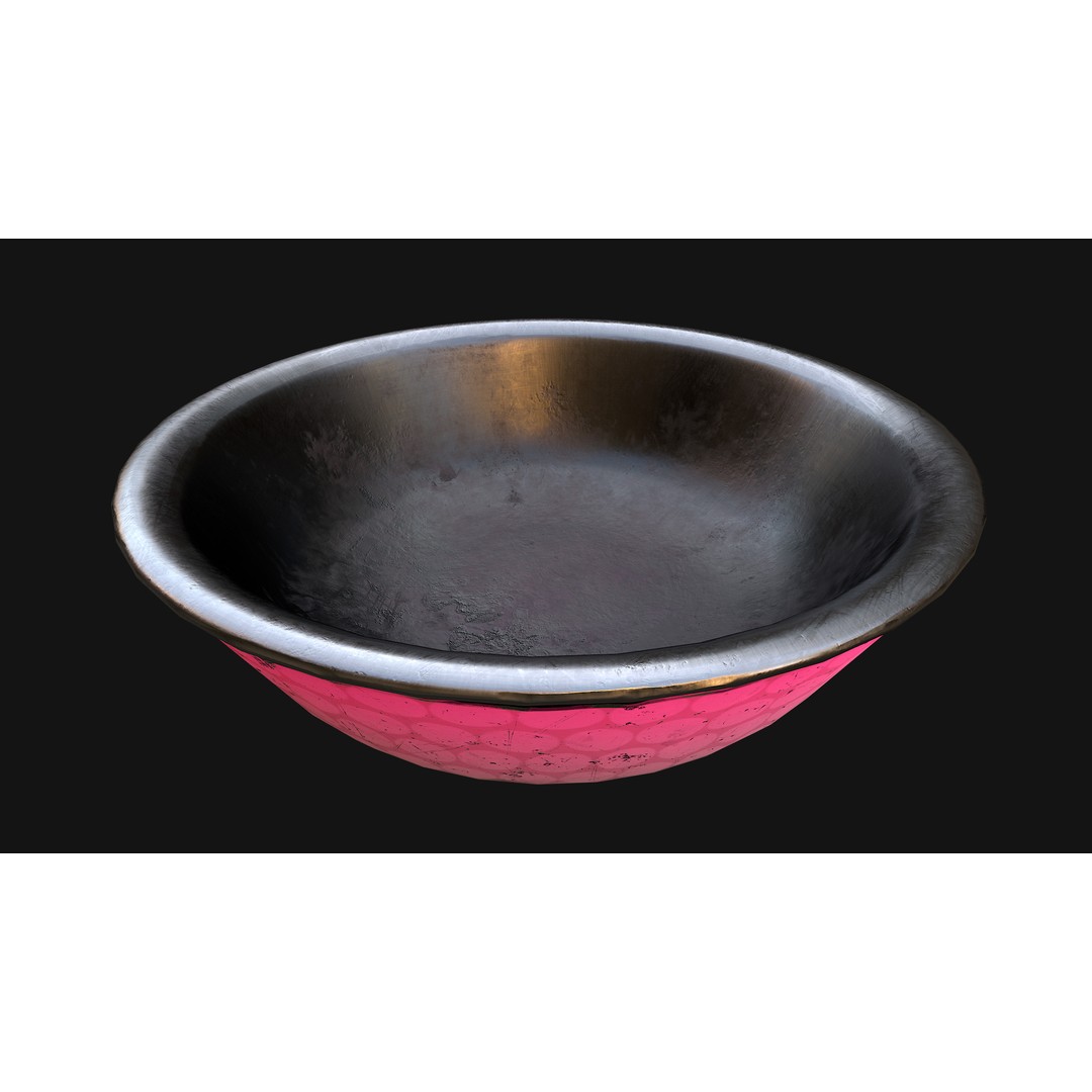 Pet Food Bowl 3D Model – Low Poly Game Ready Asset, FBX, PBR - View 19