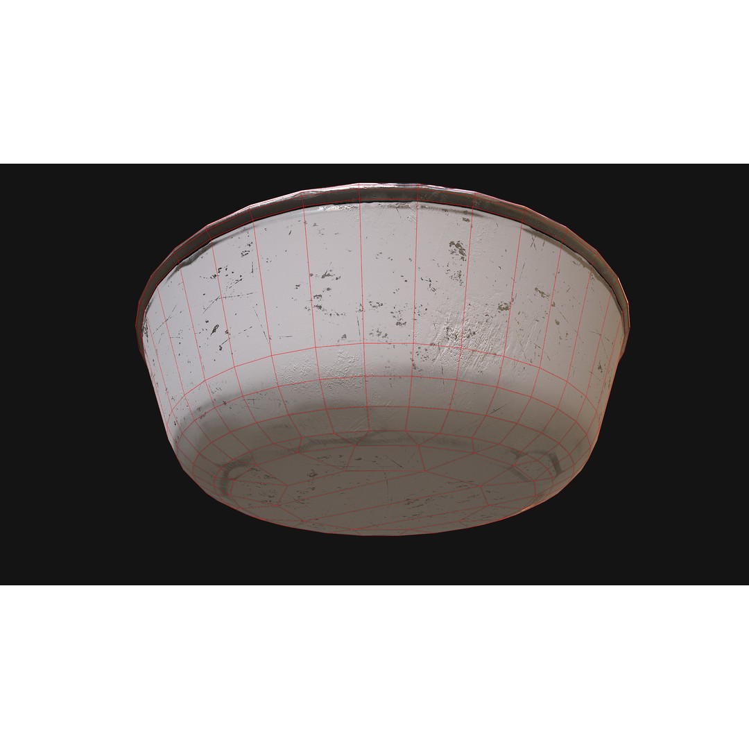 Pet Food Bowl 3D Model – Low Poly Game Ready Asset, FBX, PBR - View 29