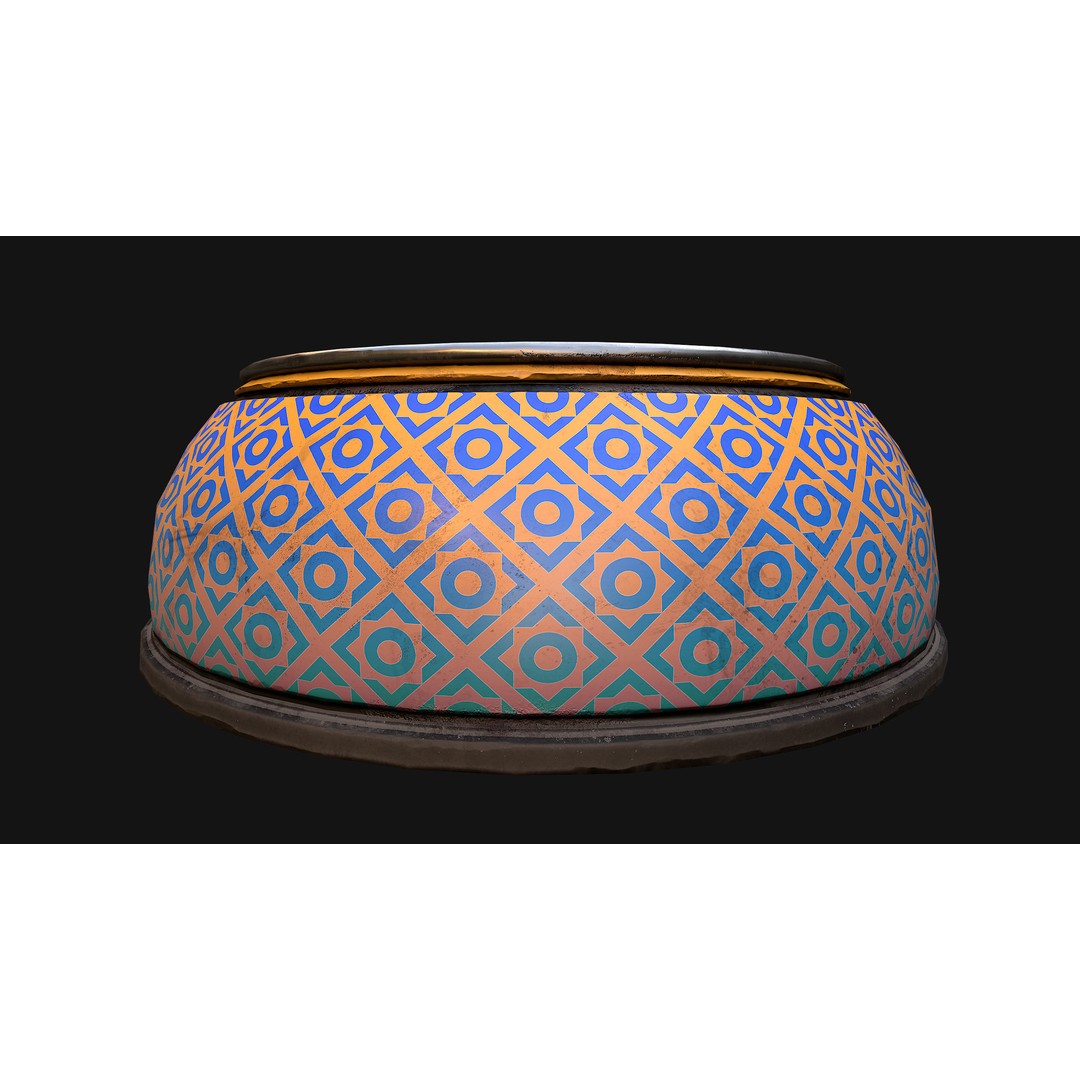 Pet Food Bowl 3D Model – Low Poly Game Ready PBR, FBX, Blender - View 26