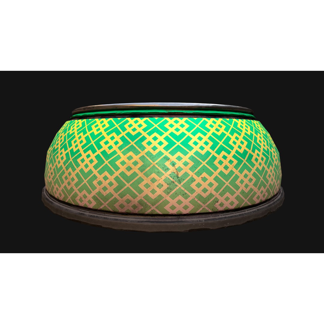 Pet Food Bowl 3D Model – Low Poly Game Ready PBR, FBX, Blender - View 28