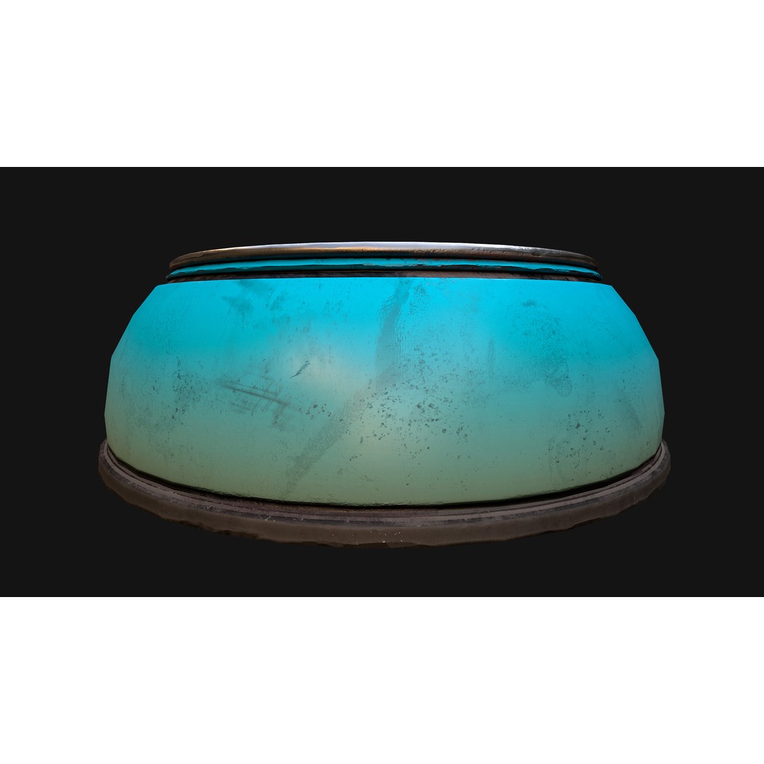 Pet Food Bowl 3D Model – Low Poly Game Ready PBR, FBX, Blender - View 29