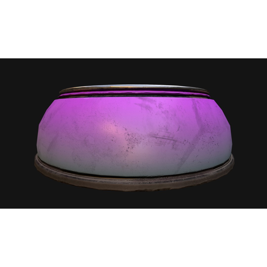 Pet Food Bowl 3D Model – Low Poly Game Ready PBR, FBX, Blender - View 31