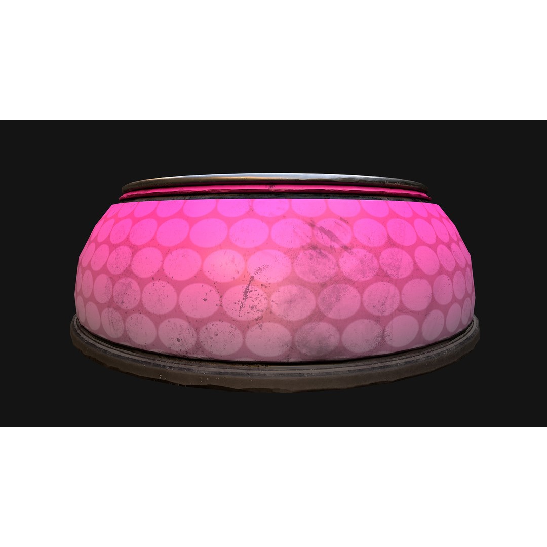 Pet Food Bowl 3D Model – Low Poly Game Ready PBR, FBX, Blender - View 32