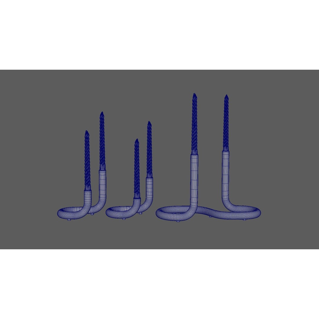 Mars Marble Candleholder 3D Model – Modern Art Deco Tableware, FBX - View 4