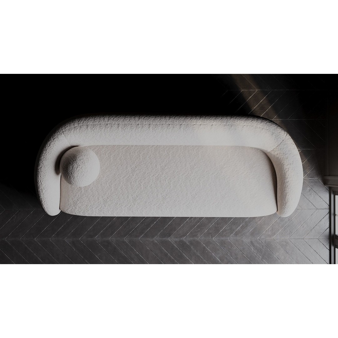 Sofa 3D Model – Minimalist Furniture Asset, FBX, OBJ