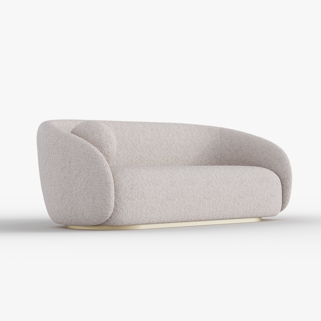 Sofa 3D Model – Minimalist Furniture Asset, FBX, OBJ - View 5