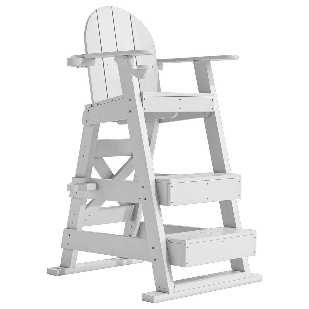 Lifeguard Chair 3D Model – PBR Subdivision Ready, FBX & OBJ Formats - View 11