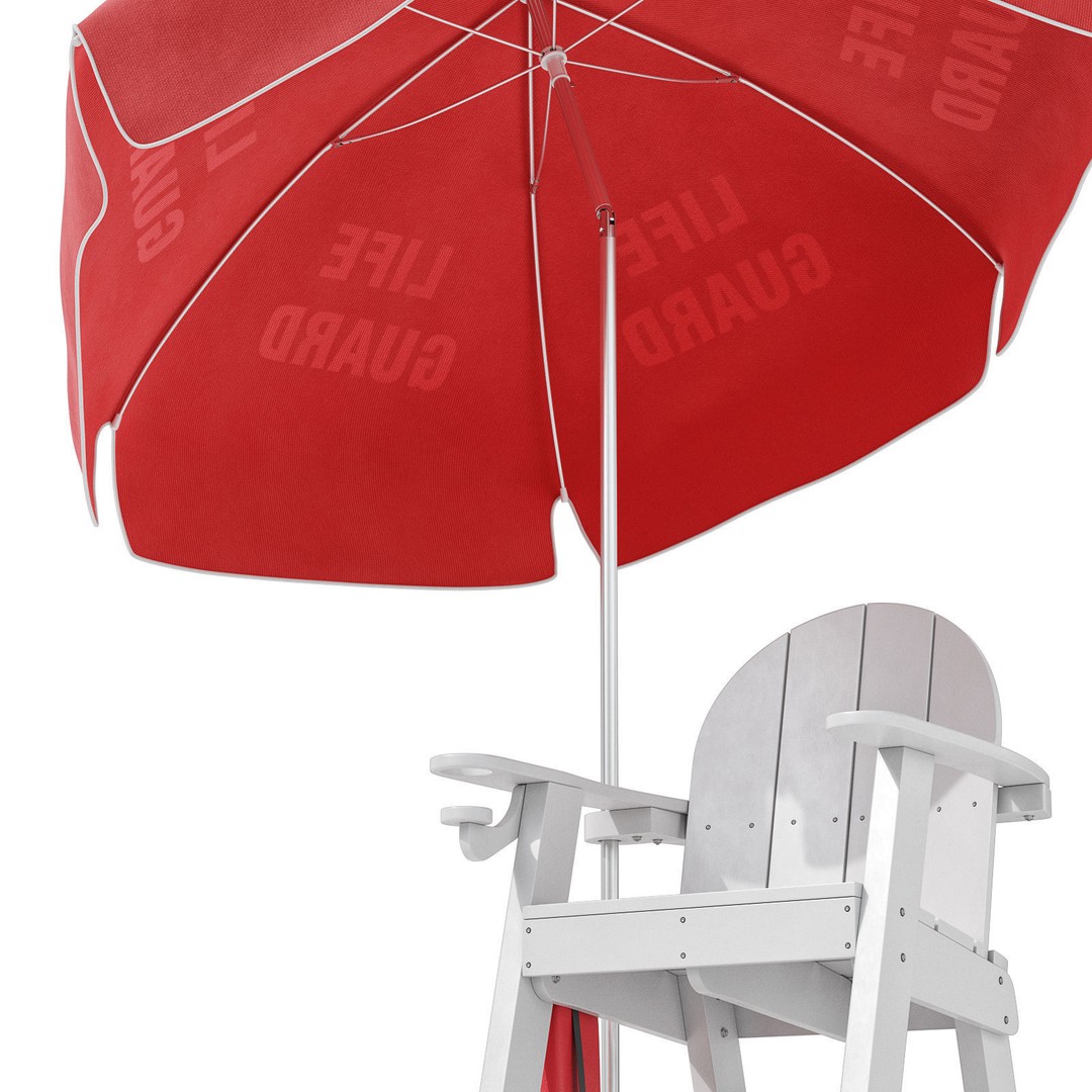 Lifeguard Chair 3D Model – PBR Subdivision Ready, FBX & OBJ Formats - View 7
