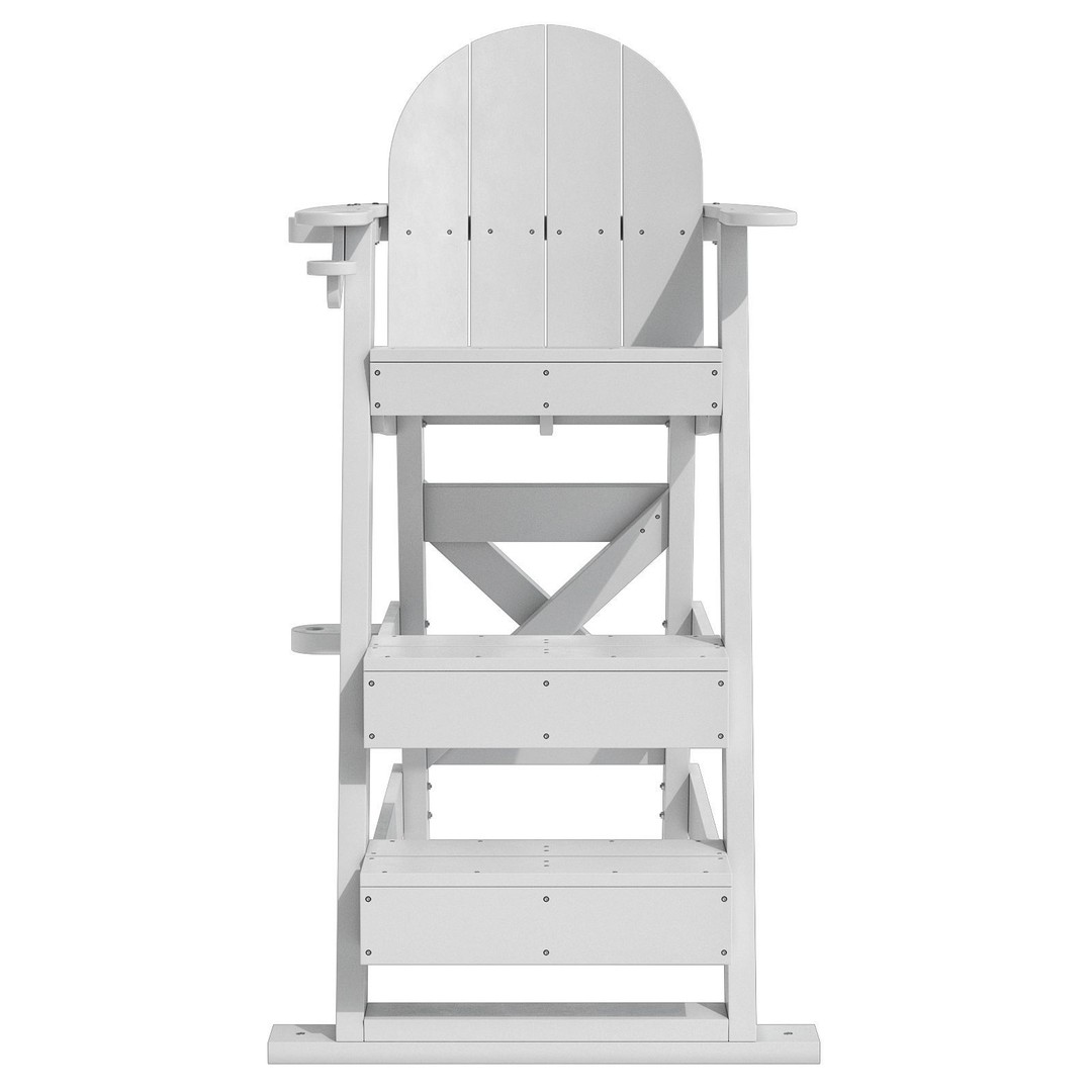 Lifeguard Chair 3D Model – PBR Subdivision Ready, FBX & OBJ Formats - View 9