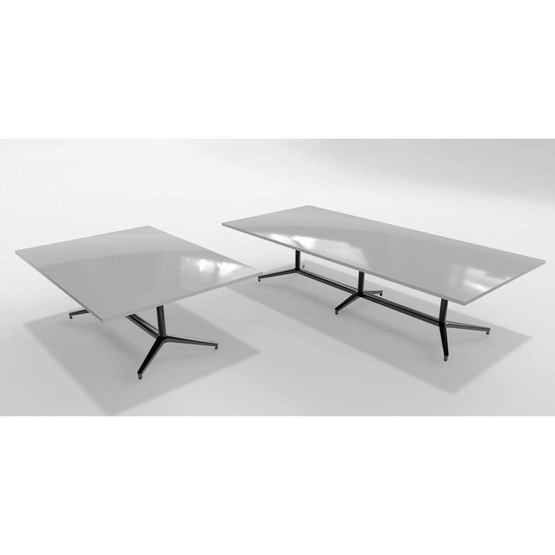 Office Furniture Set 3D Model – Low-Poly Modular Assets, FBX/OBJ - View 11