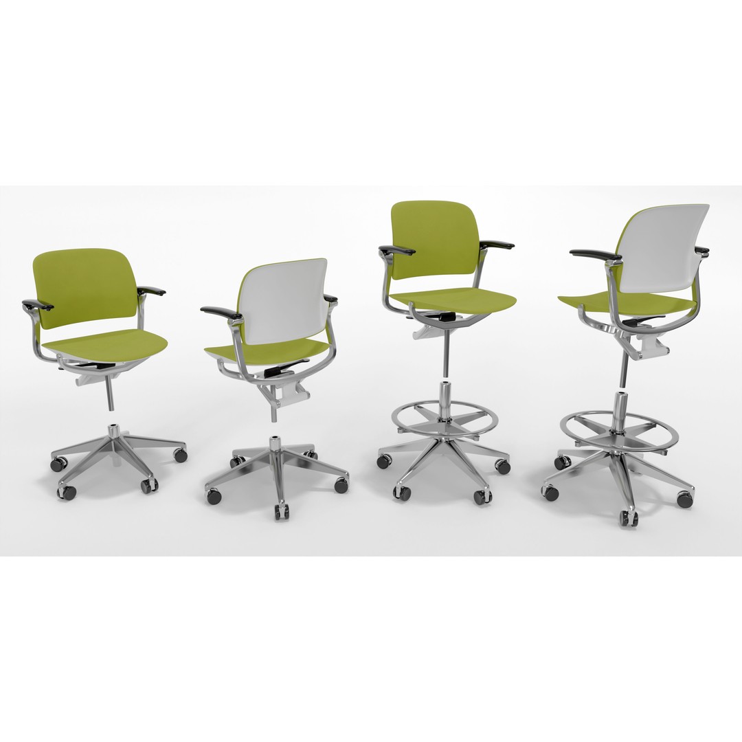 Office Furniture Set 3D Model – Low-Poly Modular Assets, FBX/OBJ - View 15