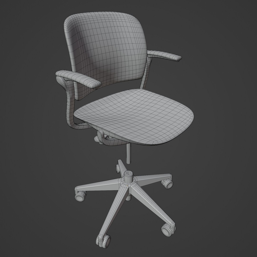 Office Furniture Set 3D Model – Low-Poly Modular Assets, FBX/OBJ - View 19
