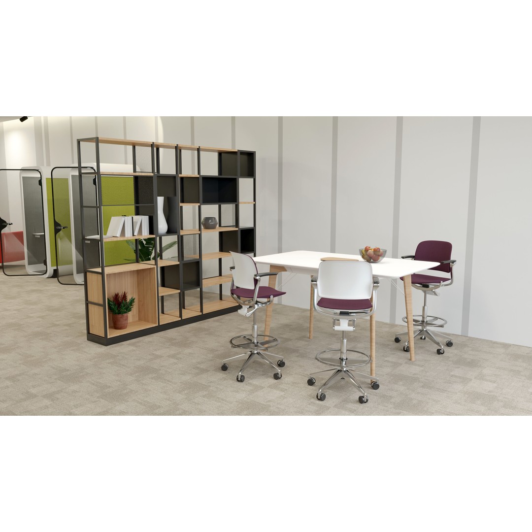 Office Furniture Set 3D Model – Low-Poly Modular Assets, FBX/OBJ - View 3