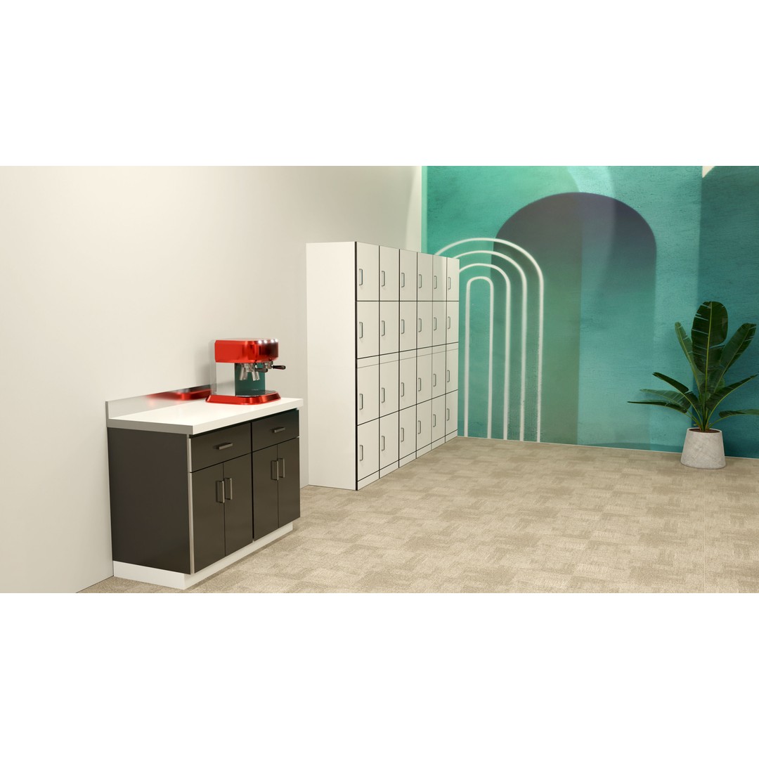 Office Furniture Set 3D Model – Low-Poly Modular Assets, FBX/OBJ - View 6
