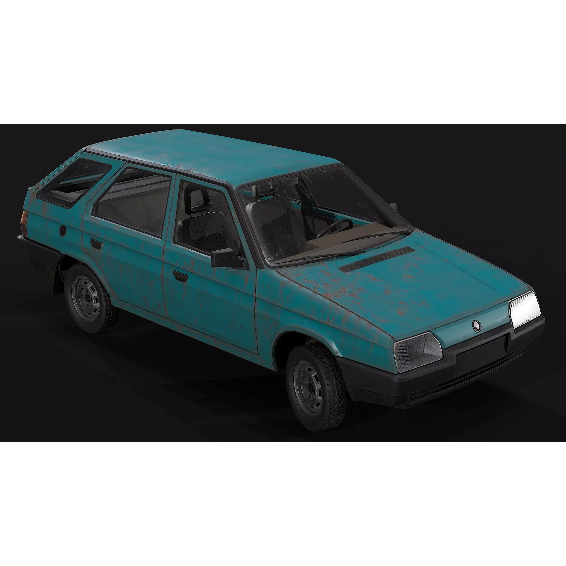 Skoda Forman - Low-Poly Game-Ready 3D Model - View 10
