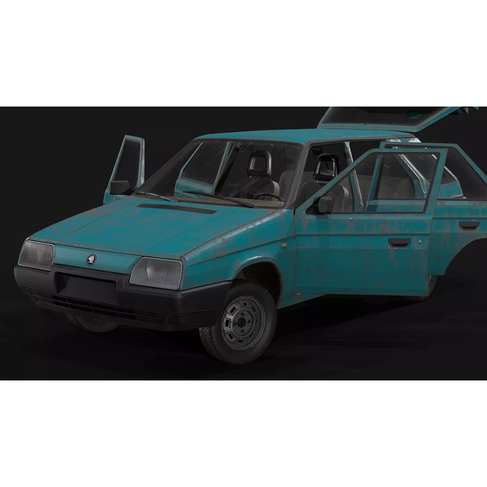 Skoda Forman - Low-Poly Game-Ready 3D Model - View 13