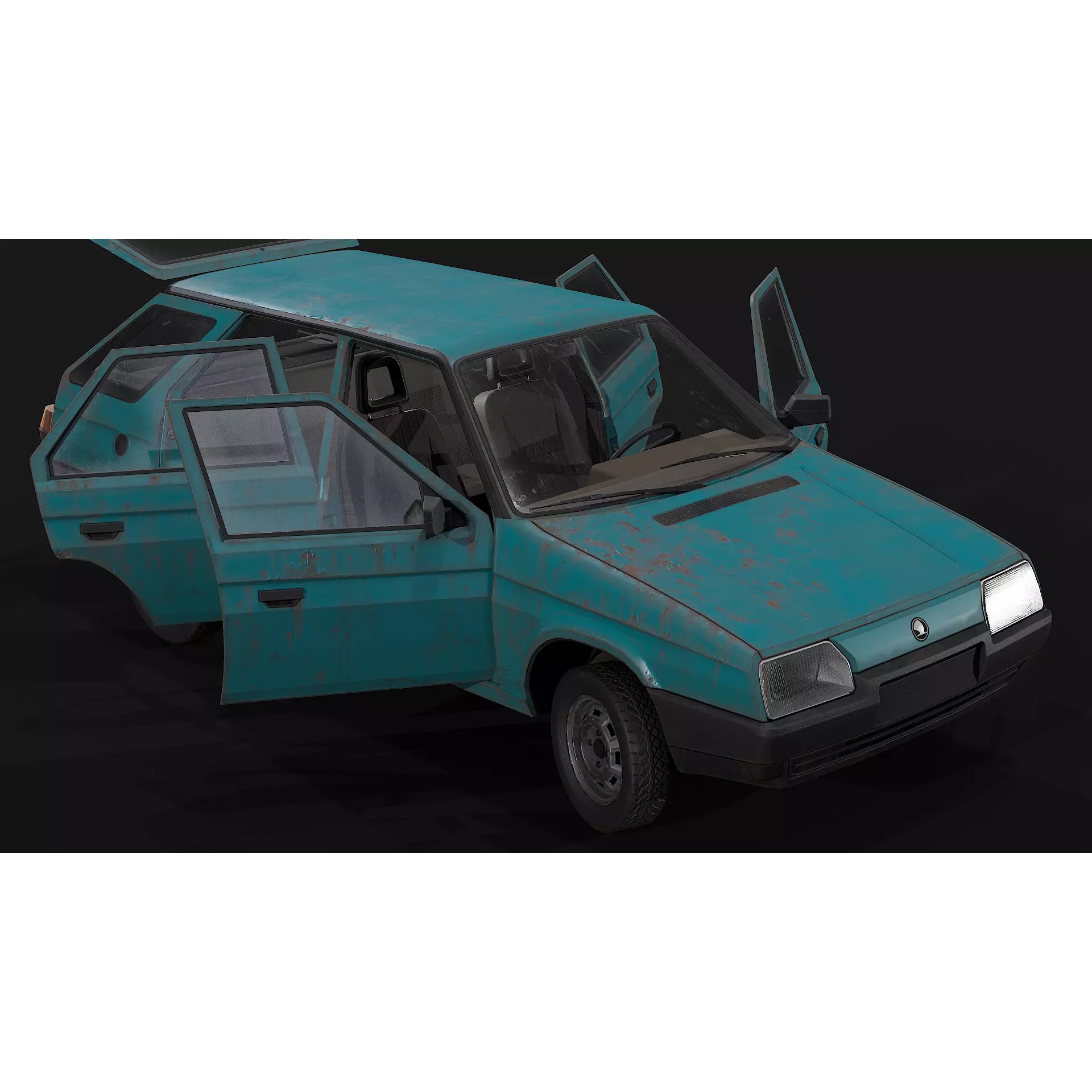 Skoda Forman - Low-Poly Game-Ready 3D Model - View 14