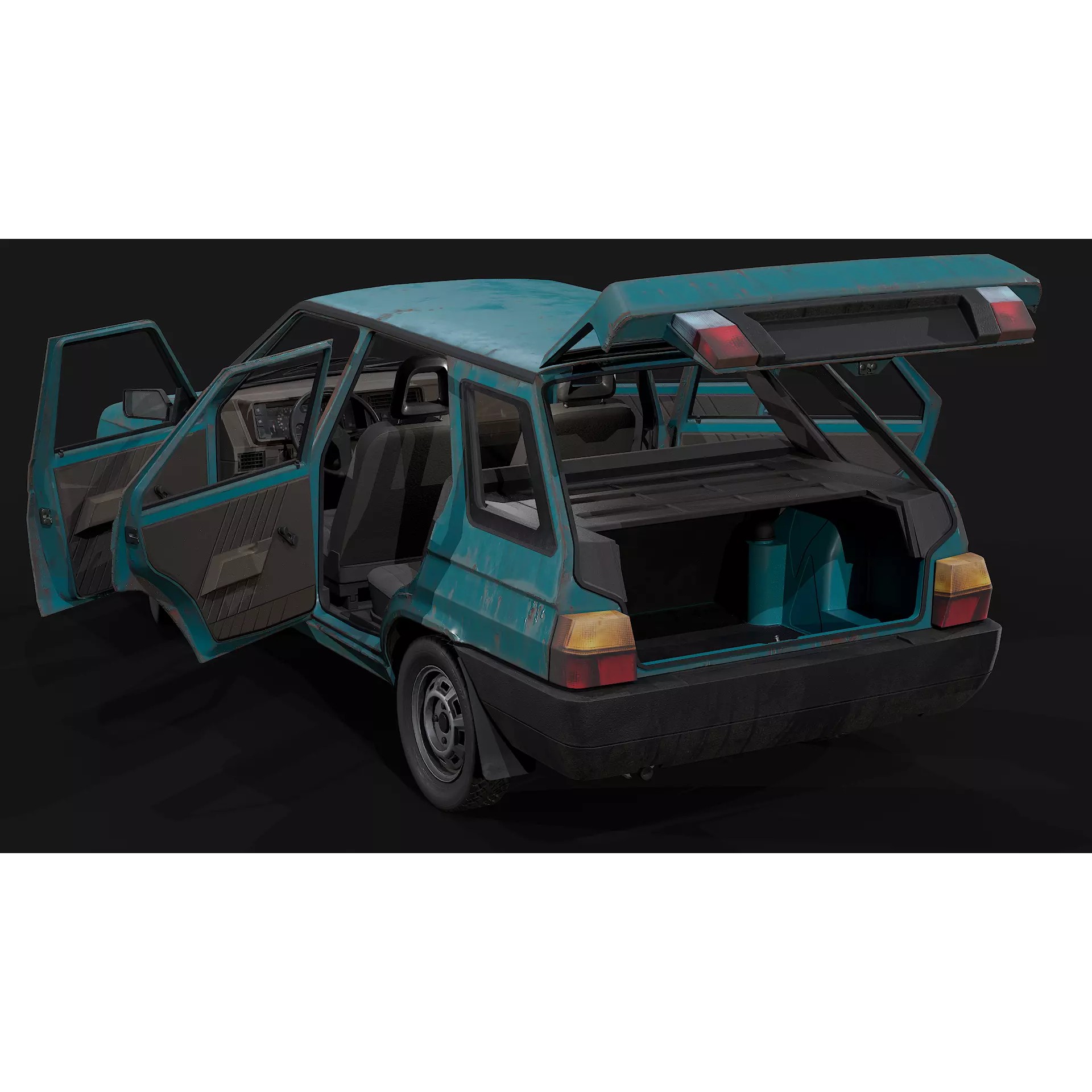 Skoda Forman - Low-Poly Game-Ready 3D Model - View 15