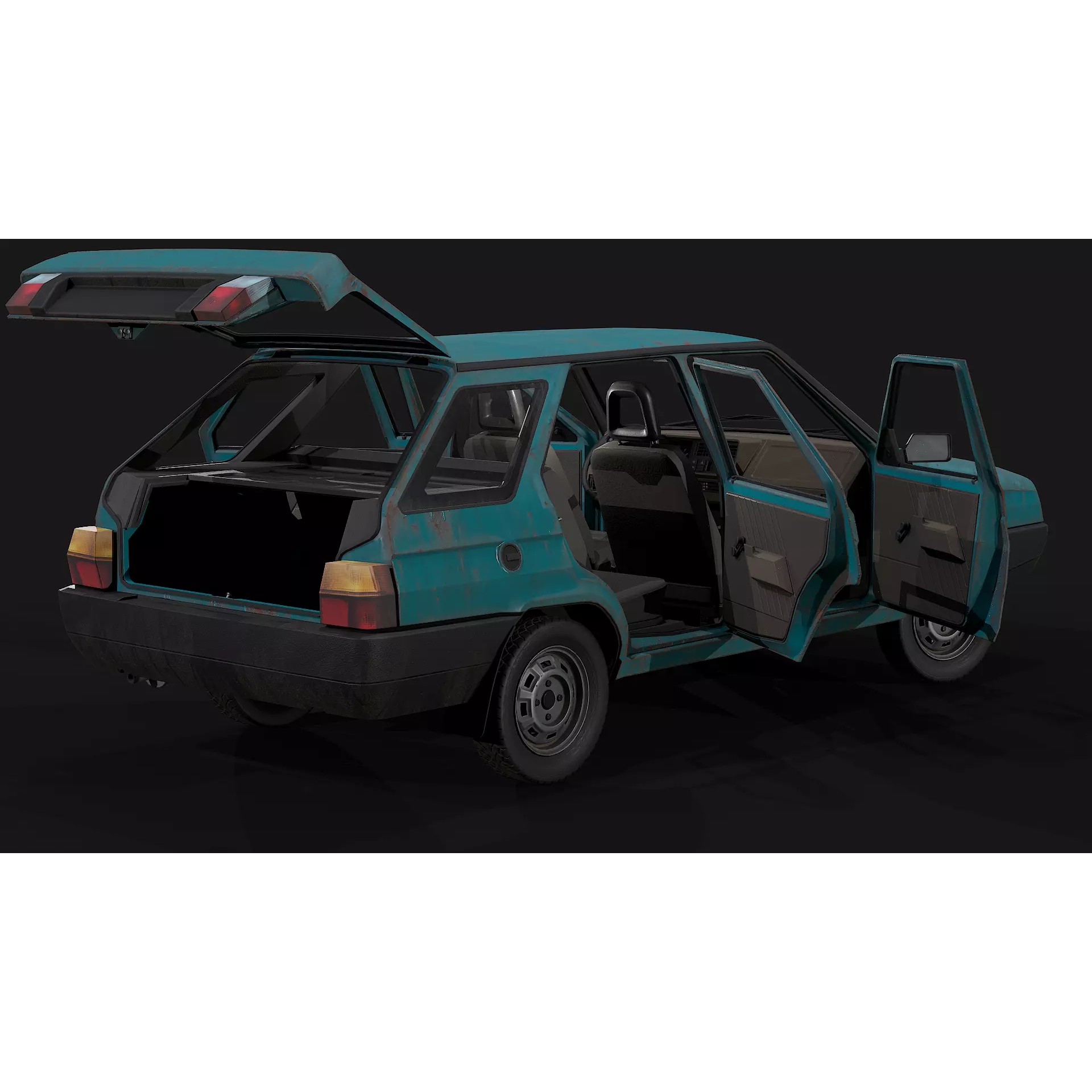 Skoda Forman - Low-Poly Game-Ready 3D Model - View 16