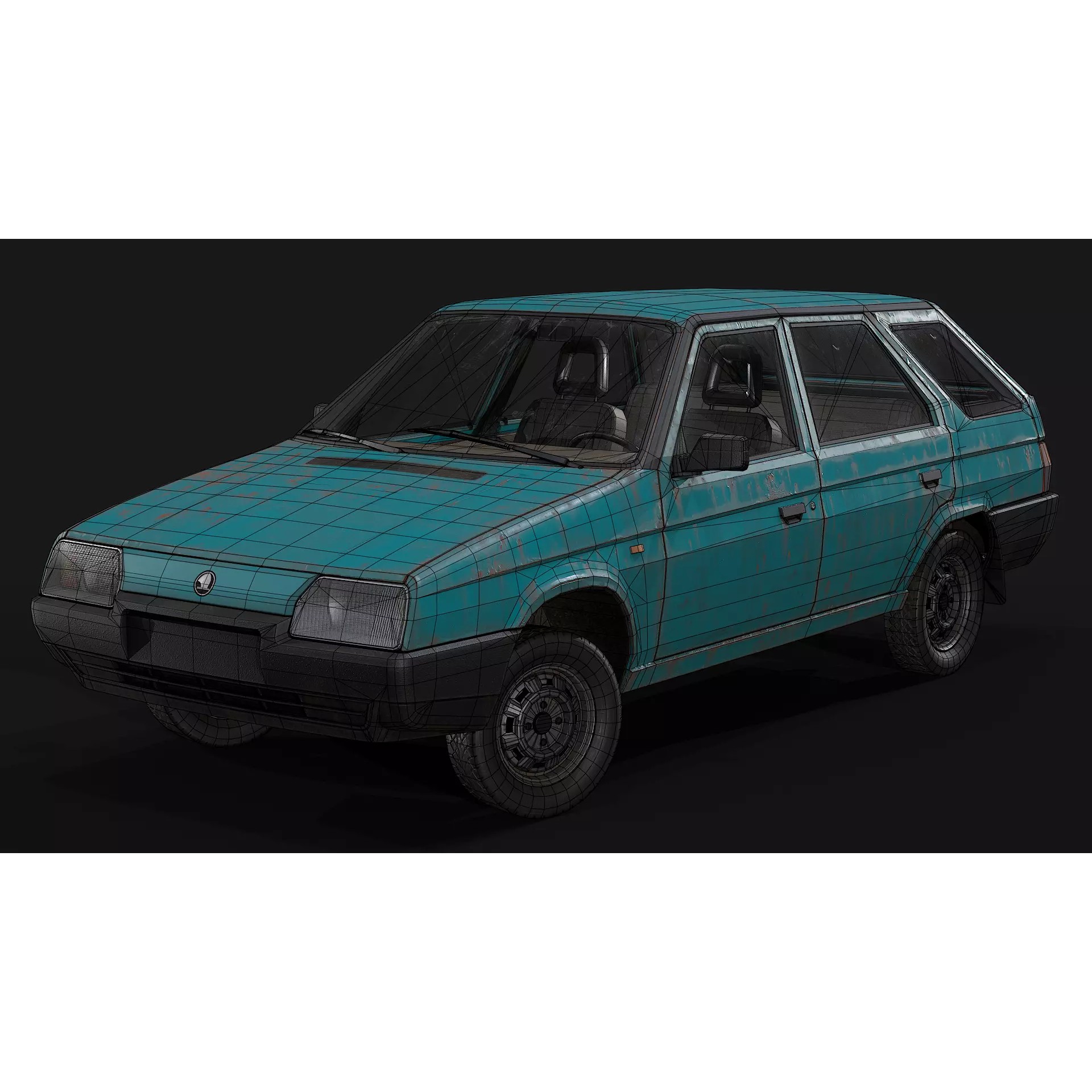 Skoda Forman - Low-Poly Game-Ready 3D Model - View 22