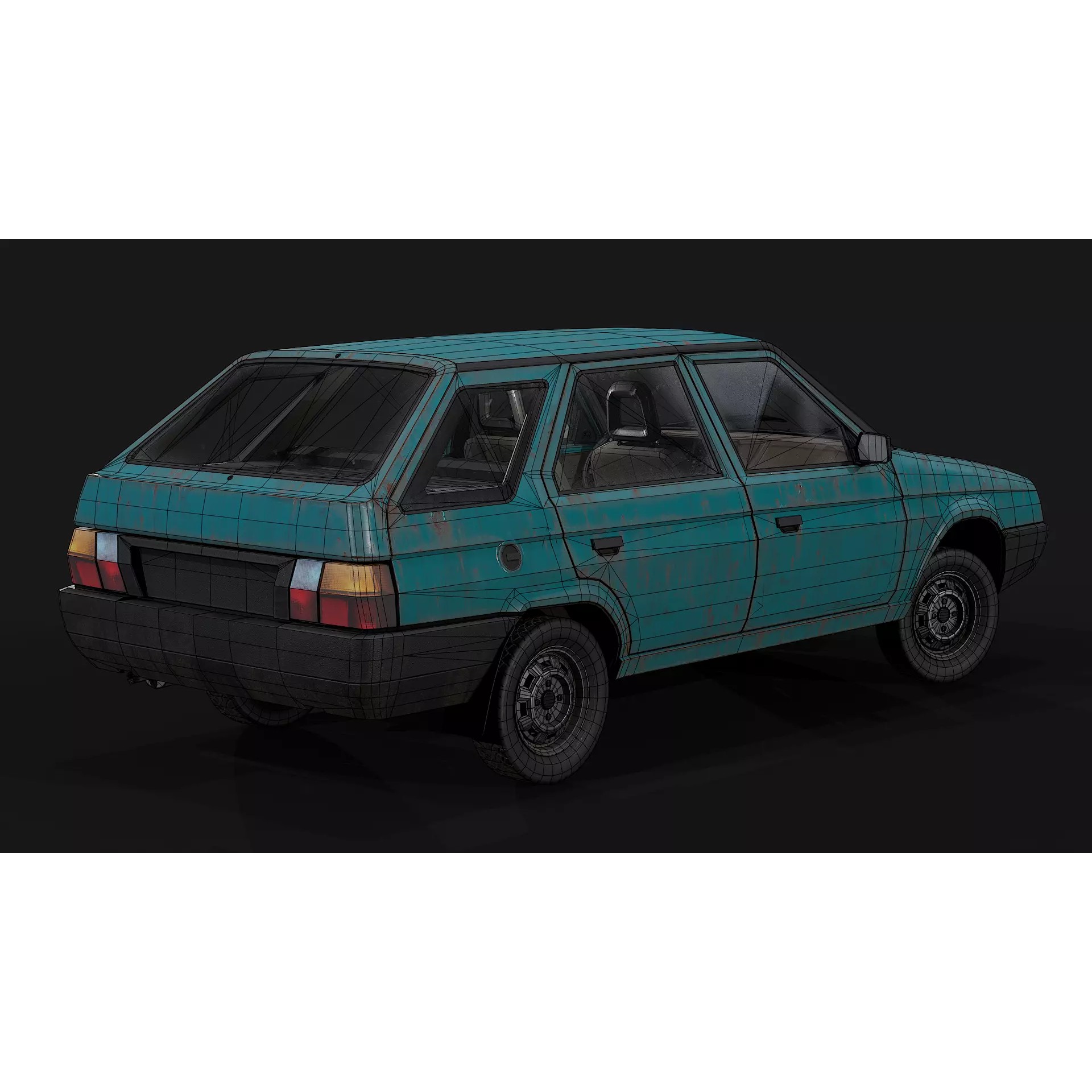 Skoda Forman - Low-Poly Game-Ready 3D Model - View 23